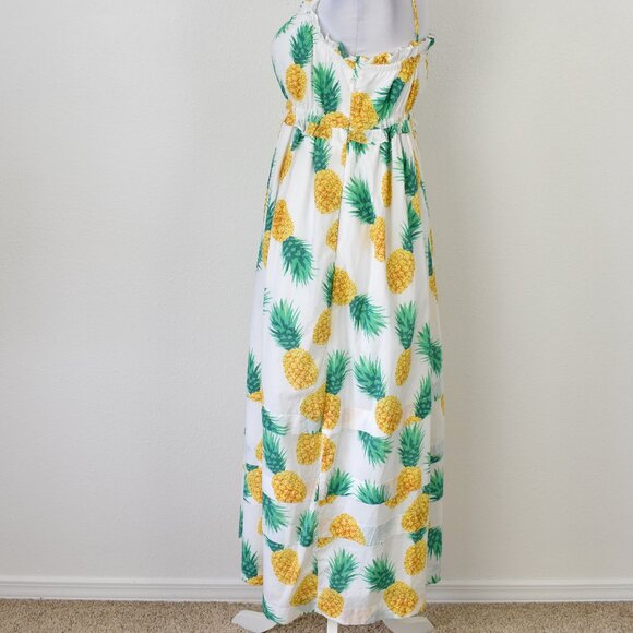 J. Crew Pineapple Squareneck Ruffle Maxi Dress - 2 - Picture 4 of 8